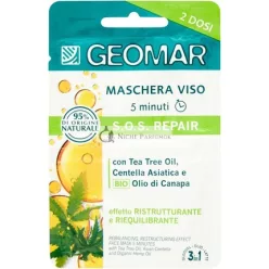   Geomar Face Cream Mask S.O.S Repair with Tea Tree Oil Restructuring and Balancing
