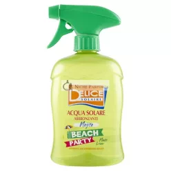   DELICE SOLAIRE Sun Water Bronze Beach Party Mojito 500ml Tanning Water Instant Freshness Dermatologically Tested