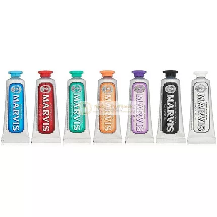 Marvis 7 Flavors Travel Toothpaste Gift Set in Black Gift Box