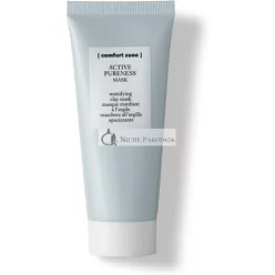   Comfort Zone Active Pureness Clay Mask 60ml Bottle Creamy Clay Mask with Kaolin Green Clay Mattifying Purifying Radiant Skin Vegan Reduces Appearance of Pores Natural Ingredients