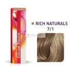 Wella Professionals Color Touch Rich Naturals Professional Demi-Permanent Hair Color with Multi-Dimensional Effect 7/1 60 ml