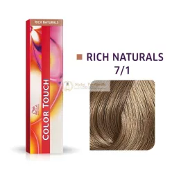   Wella Professionals Color Touch Rich Naturals Professional Demi-Permanent Hair Color with Multi-Dimensional Effect 7/1 60 ml