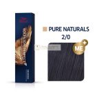 Wella Professionals Koleston Perfect Me+ Pure Naturals Professional Permanent Hair Color 2/0 60 ml