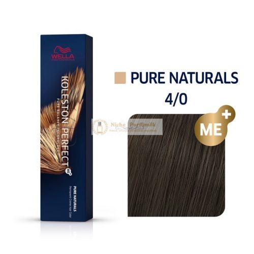 Wella Professionals Koleston Perfect Me+ Pure Naturals Professional Permanent Hair Color 4/0 60 ml
