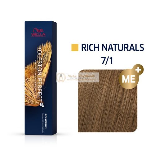 Wella Professionals Koleston Perfect Me+ Rich Naturals Professional Permanent Hair Color 7/1 60 ml