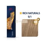 Wella Professionals Koleston Perfect Me+ Rich Naturals Professional Permanent Hair Color 9/1 60 ml