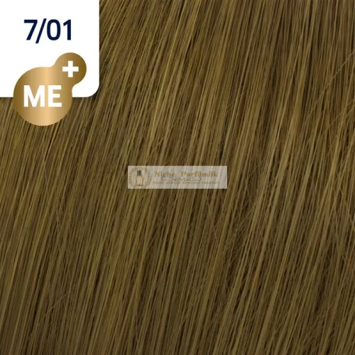 Wella Professionals Koleston Perfect Me+ Pure Naturals professzionális permanens hajszín 7/01 60 ml