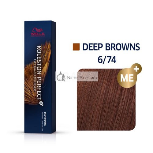 Wella Professionals Koleston Perfect Me+ Deep Browns Professional Permanent Hair Color 6/74 60 ml