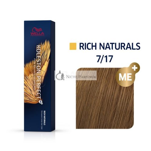 Wella Professionals Koleston Perfect Me+ Rich Naturals Professional Permanent Hair Color 7/17 60 ml