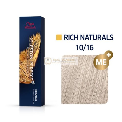 Wella Professionals Koleston Perfect Me+ Rich Naturals Professional Permanent Hair Color 10/16 60 ml