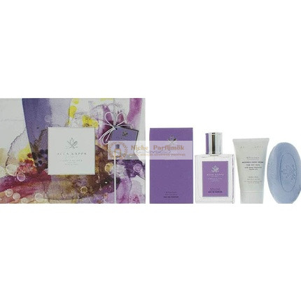 Acca Kappa Wisteria Glicine Eau de Parfum Ajándékcsomag: 100ml Parfüm, 150g Szappan, 75ml Kézkrém