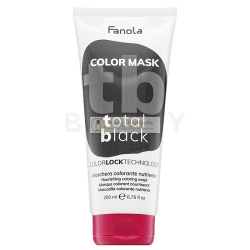 Fanola Color Mask nourishing mask with color pigments for color revival Total Black 200 ml