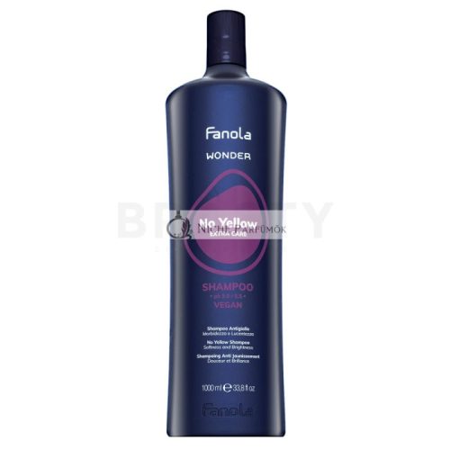 Fanola Wonder No Yellow Extra Care Shampoo for Neutralizing Yellow Tones 1000 ml