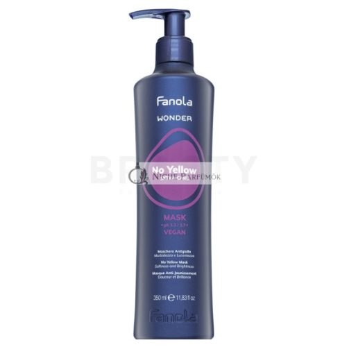 Fanola Wonder No Yellow Extra Care Mask - Neutralizing Mask Against Yellowing Shades 350 ml