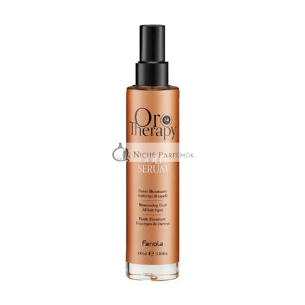 Fanola Oro Therapy 24k Gold Serum Brightening Serum for Hair Softness and Shine 100 ml