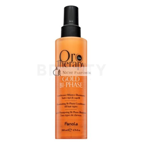 Fanola Oro Therapy 24k Gold Bi-Phase Conditioner Leave-In Conditioner for Softness and Shine of Hair 200 ml