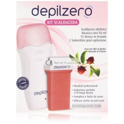   Depilzero Wax Heater Kit with Refill, Depilatory Strips, and Wipes