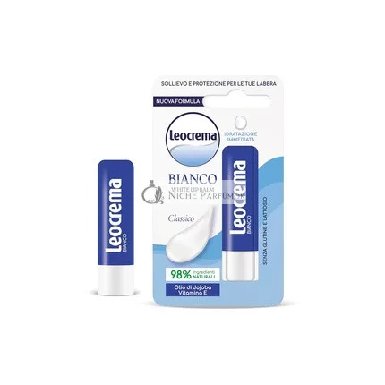 Leocrema Lip Balm Lipstick White Soft and Moisturizing Lips 5.5ml