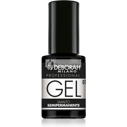 Deborah Milano Professional Semi-Permanent Nail Polish 01 White Plumping Long Lasting for Intense and Shiny Nails 4.5ml