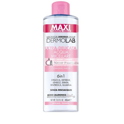 Dermolab Ultra-Gentle 6-in-1 Micellar Water for Sensitive Skin with Hyaluronic Acid and Chamomile 400ml