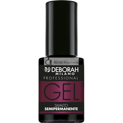 Deborah Milano Professional Semi-Permanent Nail Polish Number 21 Burgundy Plumping Effect Long Lasting for Intense and Shiny Nails 4.5ml