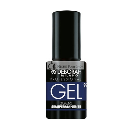 Deborah Milano Professional Gel Nail Polish No. 29 Blue China Plumping Effect Long-lasting for Intense and Shiny Nails 4.5ml