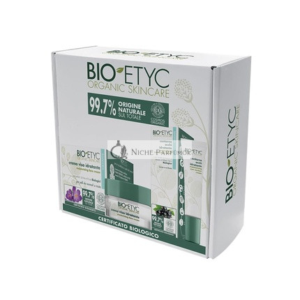 Bio Etyc Organic Skincare Moisturizing Skin Box with 99.7% Natural Ingredients - Includes Moisturizing Face Cream 50ml and Eye Area 15ml