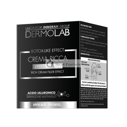 Dermolab Rich Filler Effect Botox-Like Effect Face Cream for Women with Hyaluronic Acid and Vitamin B3 50ml