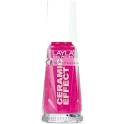 Smalto Layla Ceramic Effect Nail Polish Flirty Fuchsia N.9