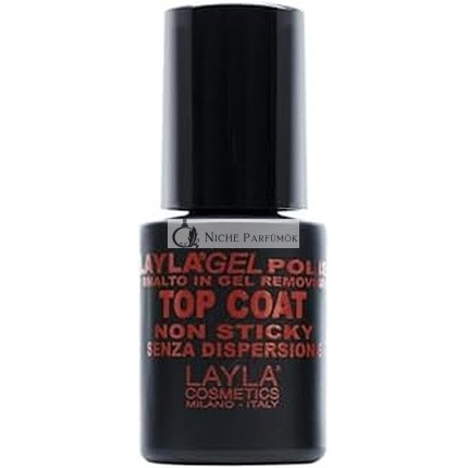 Layla Gel Polish Non Sticky Top Coat - Ideal For Using Powders, 10 Ml