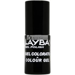 Layba Gel Polish Semipermanent Nail Polish 672 Rouge Noir