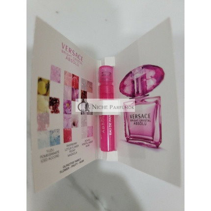 Versace Bright Crystal Absolu Eau De Parfum Spray Sample Vial 0.03oz/1ml
