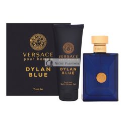   Versace Dylan Blue 2 Piece Gift Set for Men 3.4 Eau Di Toilette Spray 3.4 Eau Di Perfume Spray Bath & Shower Gel