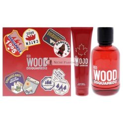   Dsquared2 Red Wood Gift Set Eau De Toilette Spray 100ml + Body Lotion 150ml