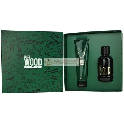 Dsquared2 Green Wood Szett 100 ml Eau de Toilette & 150 ml Tusfürdő