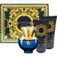 Versace Dylan Blue ajándék szett nőknek Eau de Parfum 50 ml + testápoló tej 50 ml + tusfürdő gél 50 ml