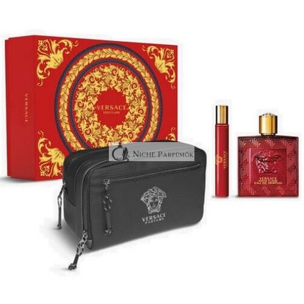 Versace Eros Flame Eau de Parfum 100ml with Travel Spray 10ml