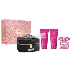   Versace Bright Crystal Absolu Eau De Parfum Spray 90ml Set With Shower Gel 100ml And Body Lotion 100ml