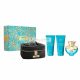 Versace Dylan Turquoise Eau De Toilette Spray 100ml 4 RÉSZES SZETT
