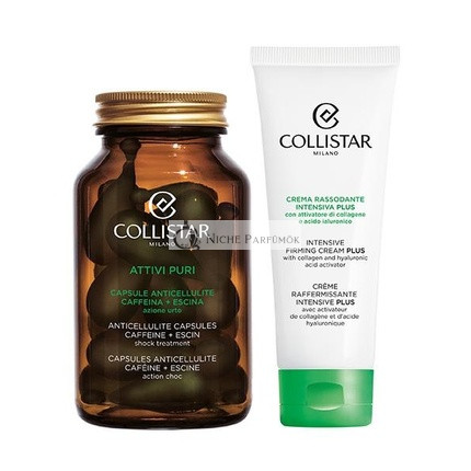 Collistar Anti-Cellulite Firming Shock Routine Intensive Firming Cream Plus 75 Ml With Anti-Cellulite Capsules Caffeine Escin 14 Pearls Of 4 Ml