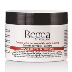   Talgreduzierende Tagescreme Gesicht mit Propolisextrakt und Klette Impure Oily Skin Program