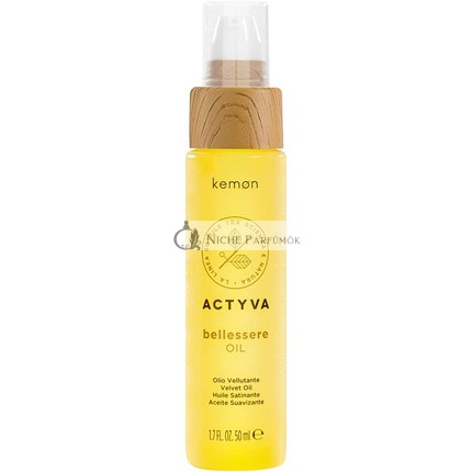 Kemon Actyva Bellessere Oil for All Hair Types with Argan and Linseed Oils Silk Effect and Anti-Frizz 50ml