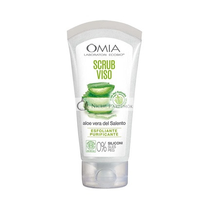 Omia Face Scrub Eco Bio with Aloe Vera Peeling and Cleansing Treatment 75ml