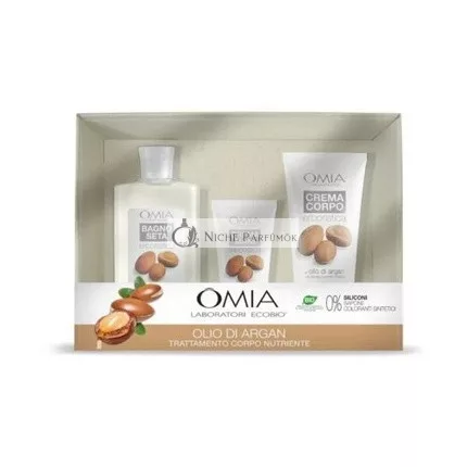 Omia Laboratoires Ovetto Kit Argan Oil Bathroom Silk 400ml and Body Lotion 200ml