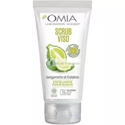   Omia Laboratori Ecobio Omia Scrub Face Exfoliating Anti-Imperfections With Essential Oil Of Bergamot From Calabria, 75 Ml