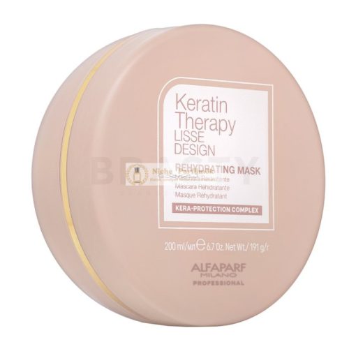 Alfaparf Milano Lisse Design Keratin Therapy Rehydrating Mask for Dry and Damaged Hair 200 ml