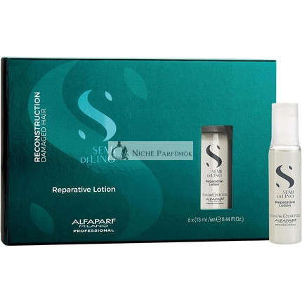Alfaparf Milano Semi Di Lino Reconstruction Reparative Lotion for Strengthening Care for Dry and Damaged Hair 6 x 13 ml
