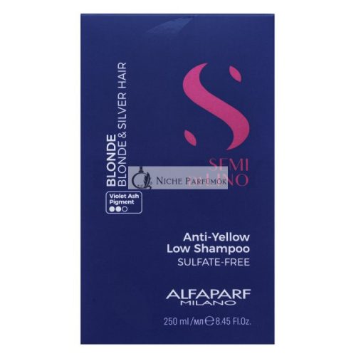 Alfaparf Milano Semi Di Lino Blonde Intense Anti-Yellow Low Shampoo for Blonde Hair 250 ml