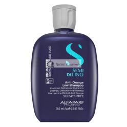   Alfaparf Milano Semi Di Lino Brunette Anti-Orange Low Shampoo for Brown Shades 250 ml