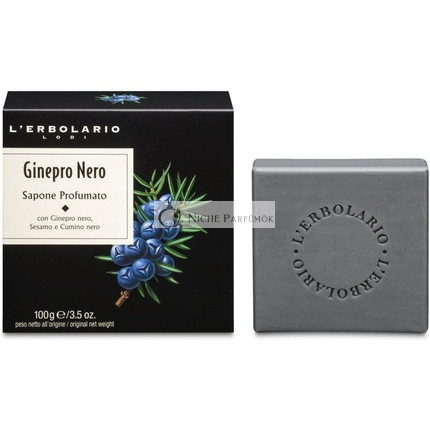 L'Erbolario Juniper Black Soap 100g